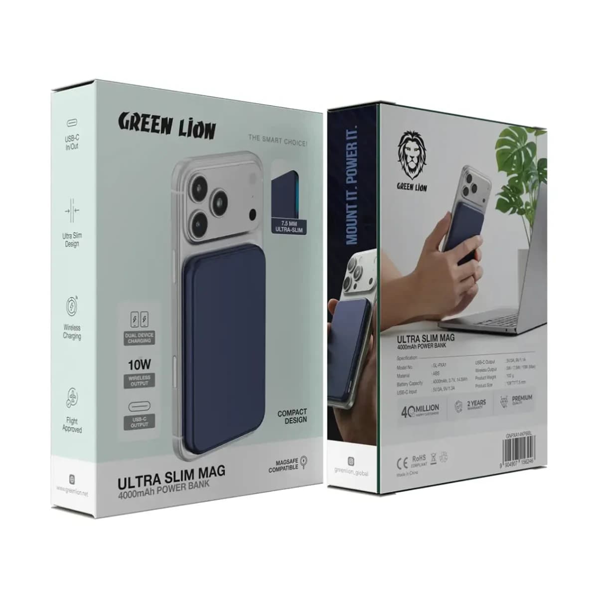 Green Lion Ultra Slim Mag 4000mAh Power Bank thumbnail 3