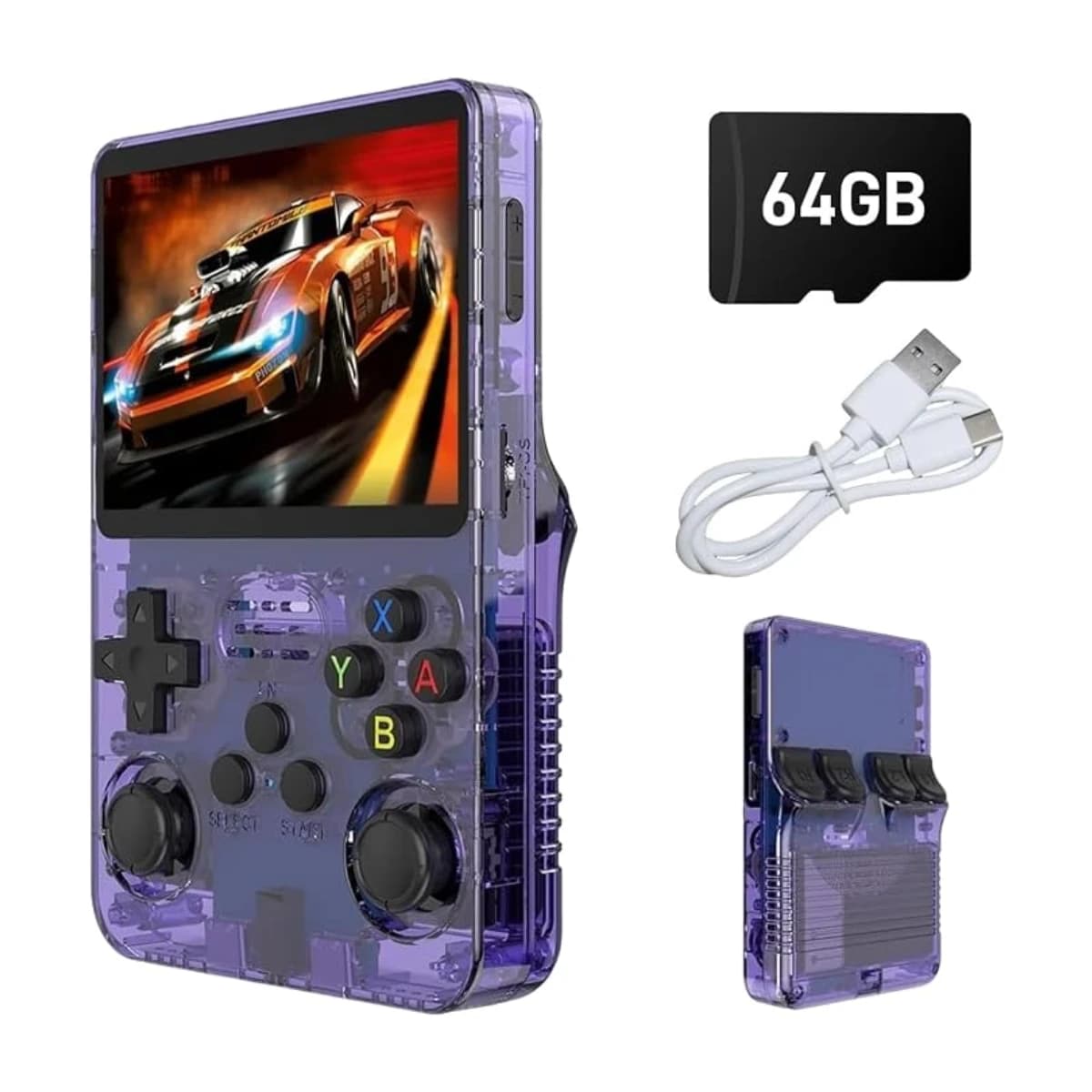R36S Retro Handheld Gaming Console with Dual 3D Joysticks, 3.5" HD Screen, 3500mAh Battery thumbnail 1