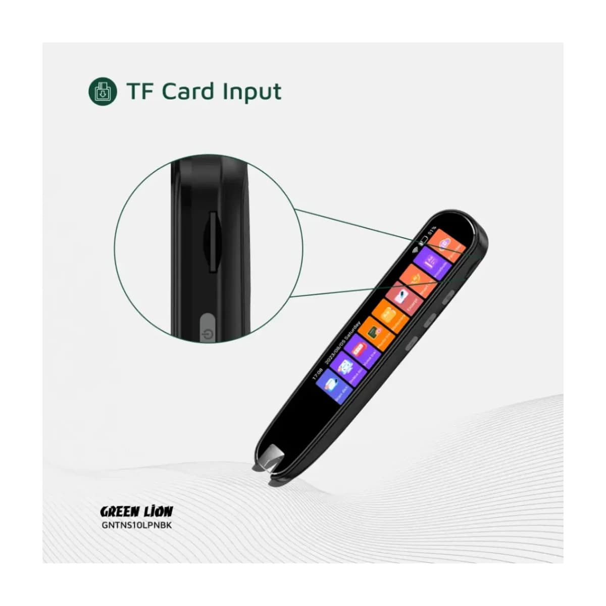 Green Lion Translation Pen - Black thumbnail 2
