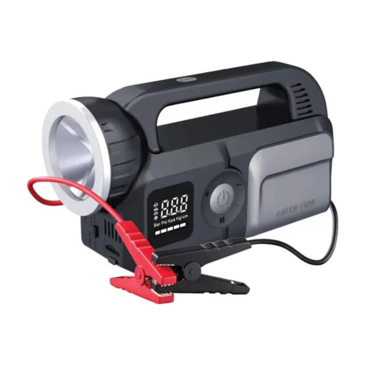 Green Lion Savior 12V Jump Starter - 8L Gasoline / 6L Diesel Engines - Gray thumbnail 1