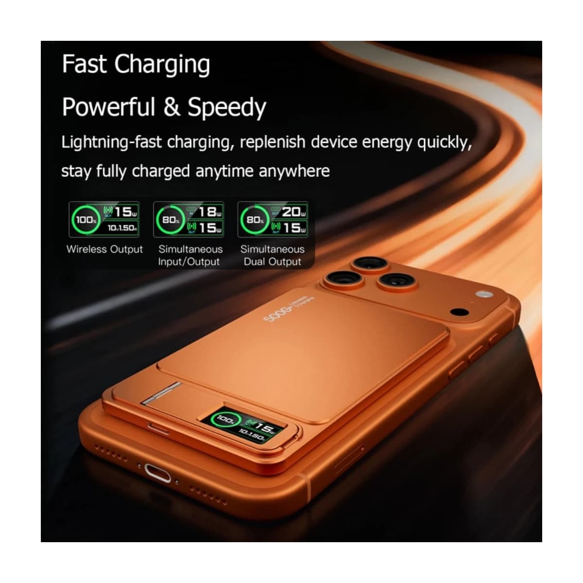 10000mAh Slim MagSafe Power Bank with 20W Fast Wireless Charging thumbnail 2