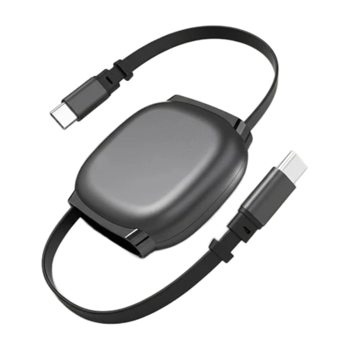 Desert USB-C to USB-C Retractable Cable 240W PD Fast Charging 5A, Nylon Braided Type-C Charger with E-Marker Chip thumbnail 1
