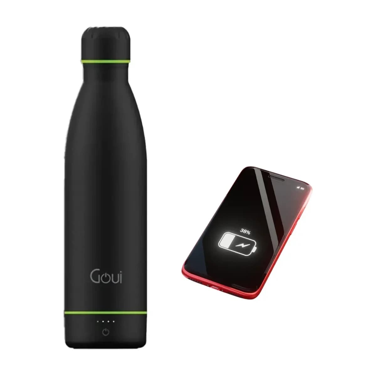Goui Loch 420ml Water Bottle with 6000mAh Power Bank thumbnail 1