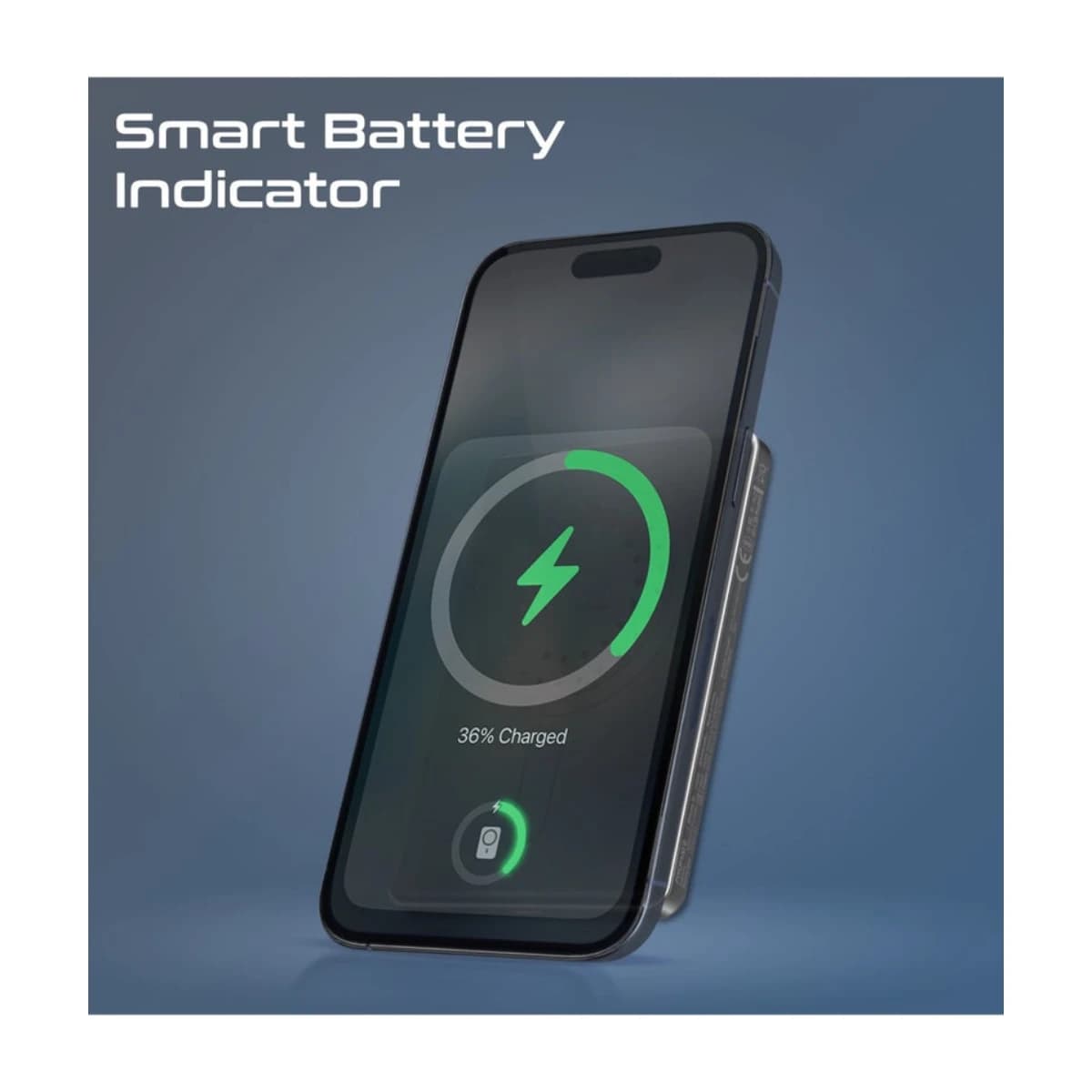 PROMATE 5000 mAh Super Slim Power Bank With 15W MagSafe Charging, 20W USB-C Port, And Safety Protection System, USB-C Input/Output Port Black thumbnail 3