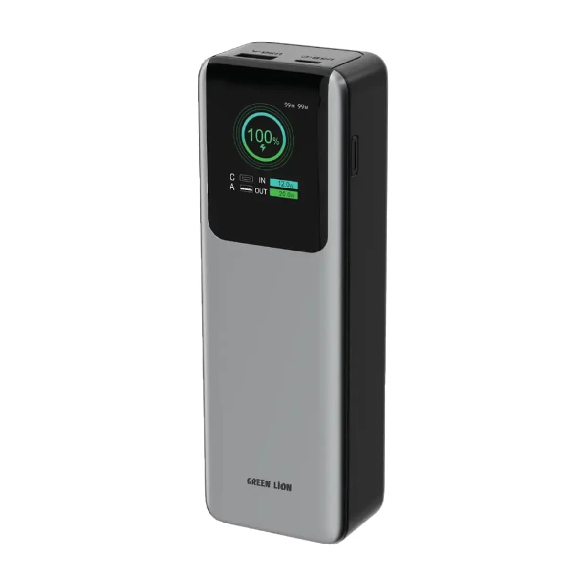 Green Lion Voltura 20000mAh Power Bank PD100W - Grey thumbnail 1