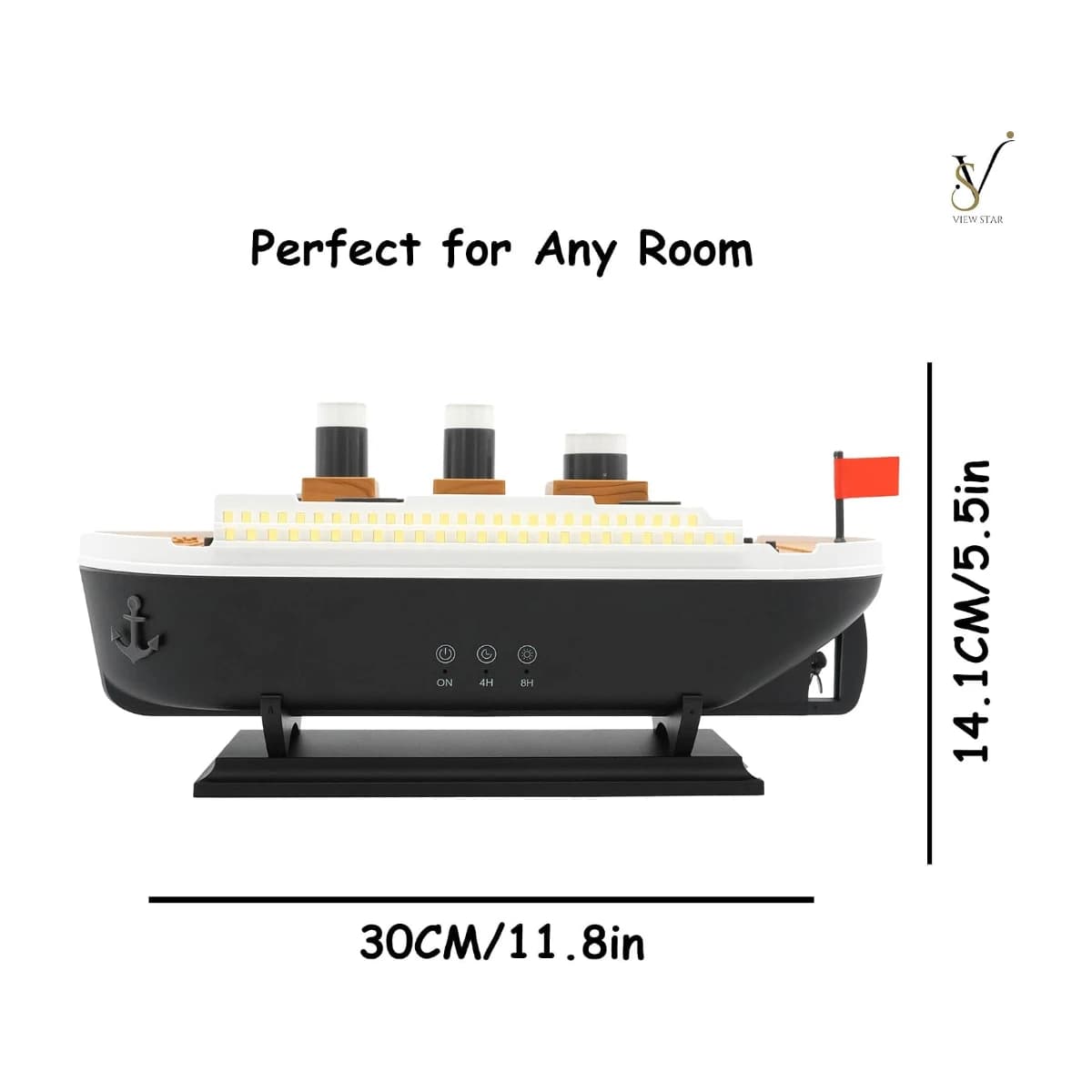 Viewstar Aroma Ship Air Humidifier & Essential Oil Diffuser | Ultrasonic Jellyfish Aroma Diffuser with Remote Control thumbnail 3