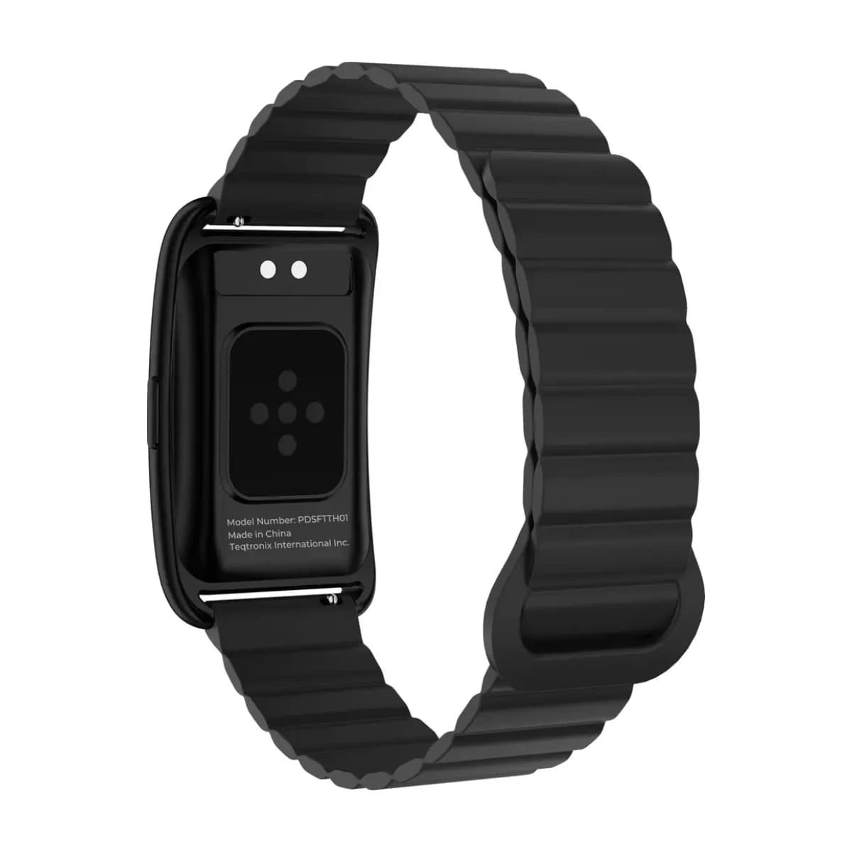 Porodo TrackFit Arc Smart Fitness Tracker with App - Magnetic Strap - Black thumbnail 2