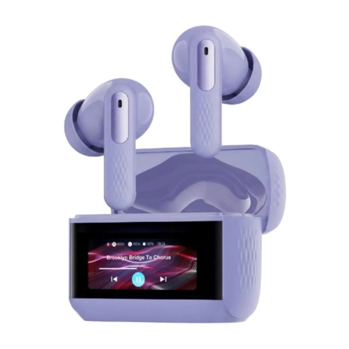 PROMATE Arix TWS Earbuds with ANC, Smart Touch Display, TFT IPS Screen, Quad-Mic ENC, 40-Hour Playtime, IPX5 Water Resistance, Custom EQ Controls thumbnail 1