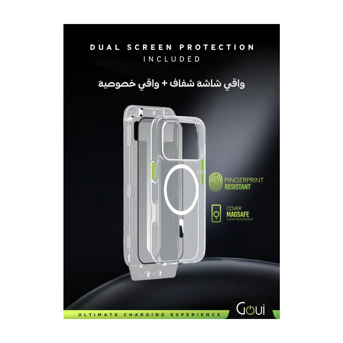 Goui 6-in-1 Protection Kit for iPhone 17 Pro Max - MagSafe Compatible, Anti-Yellowing Case, 2 Screen Protectors, Camera Lens Protector thumbnail 3