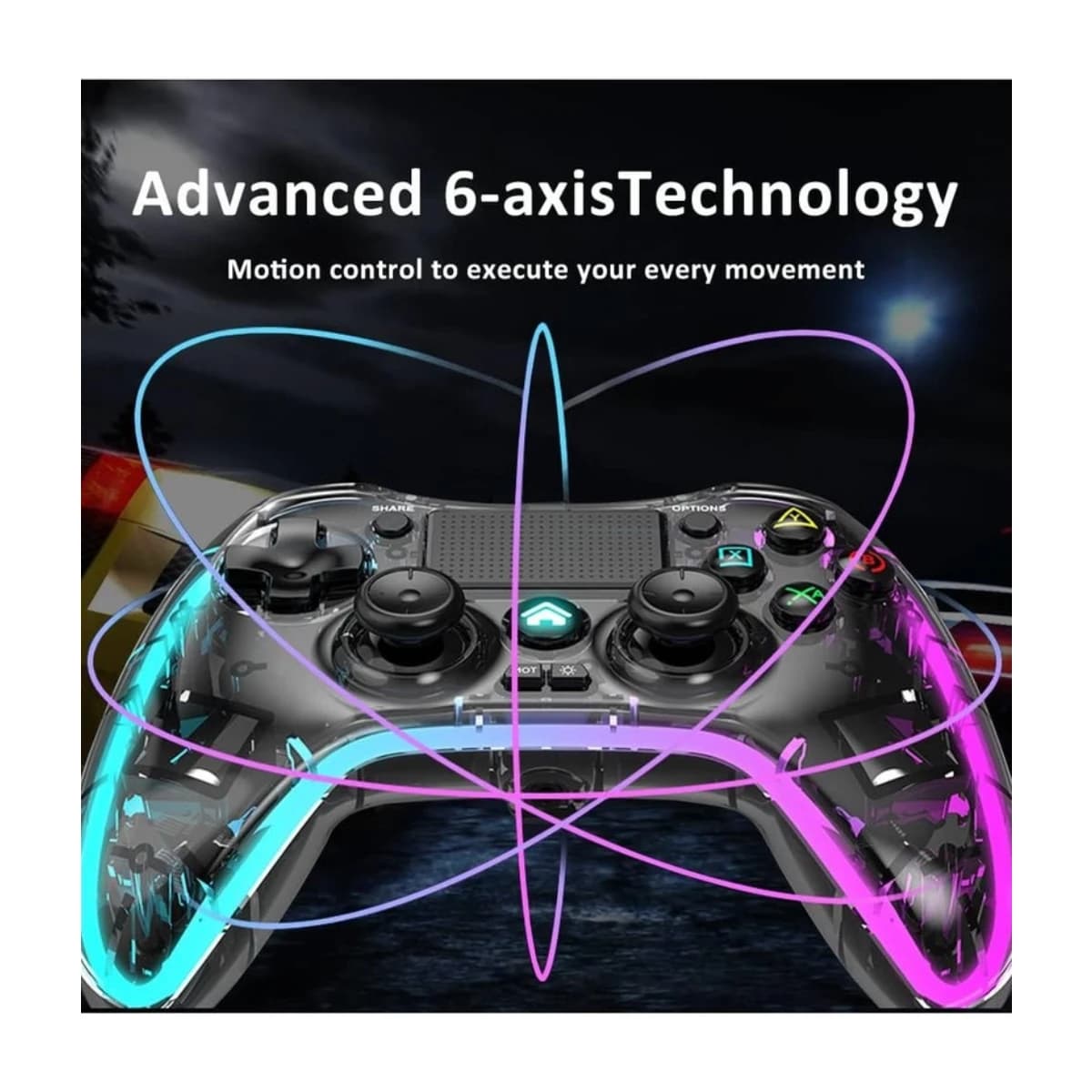 Rock Pow Universal Bluetooth Gamepad for iOS, Android, PS4 & PC thumbnail 3