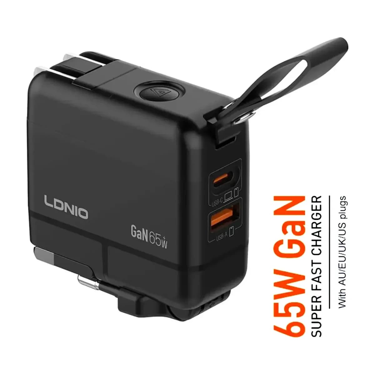 Desert DS3228 65W GaN Universal Travel Fast Charger USB-C/USB-A - Preview 1