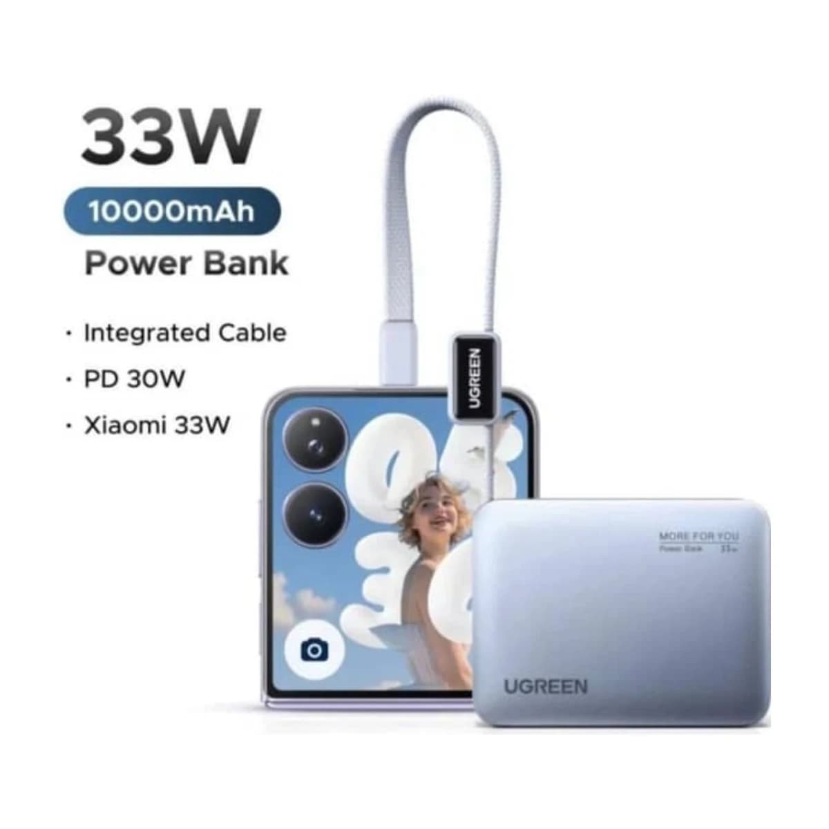 UGREEN Fast Charging Power Bank 10000mAh - Blue - Preview 3
