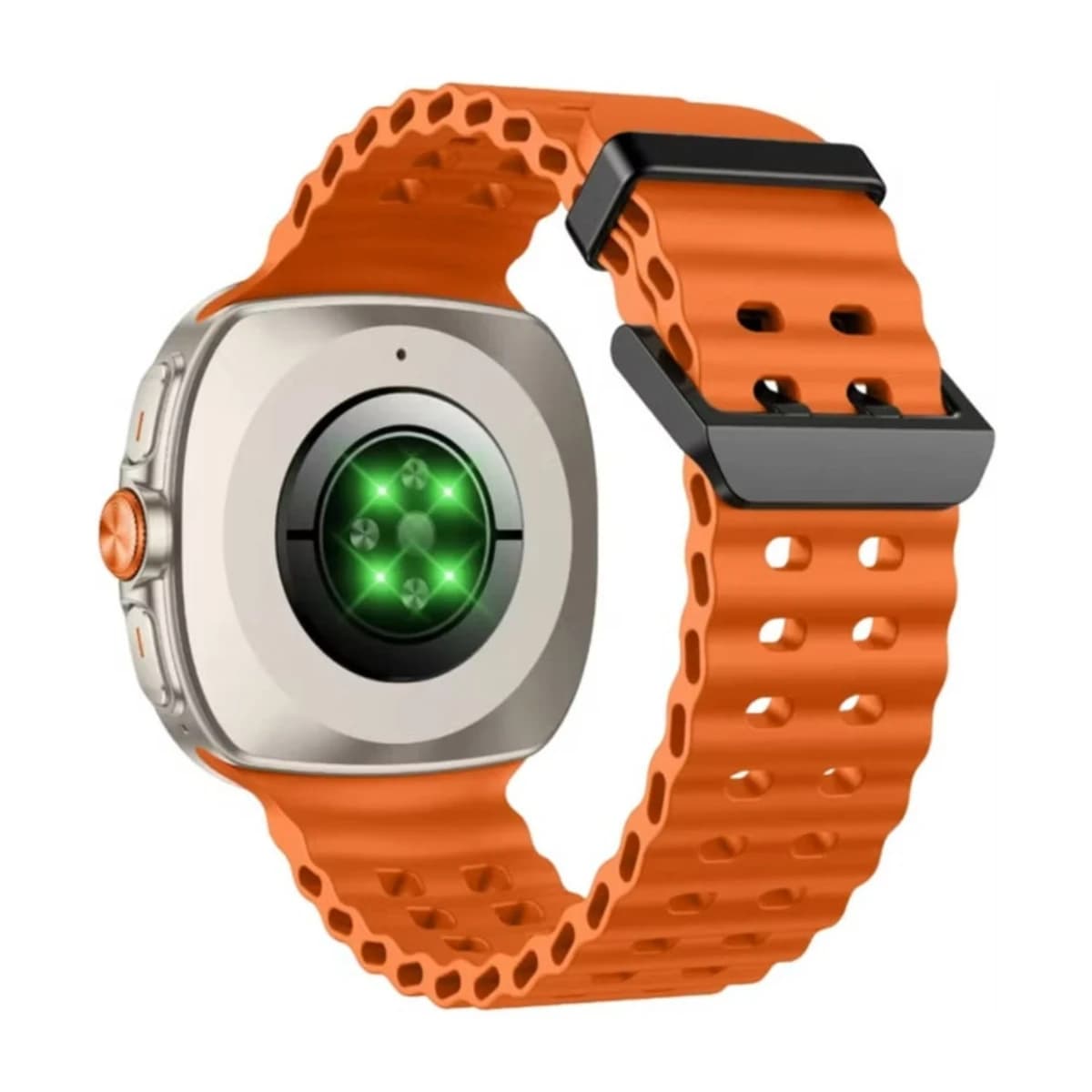 GREEN LION Smart Watch Connect Pro with AMOLED Display and High-Fidelity BT Calling / Always-on Display / Call/social notifications / Music Control / Raise Wrist Wake screen / Sleep monitoring / Sedentary Reminder - Orange/Titanium Dial - Preview 3