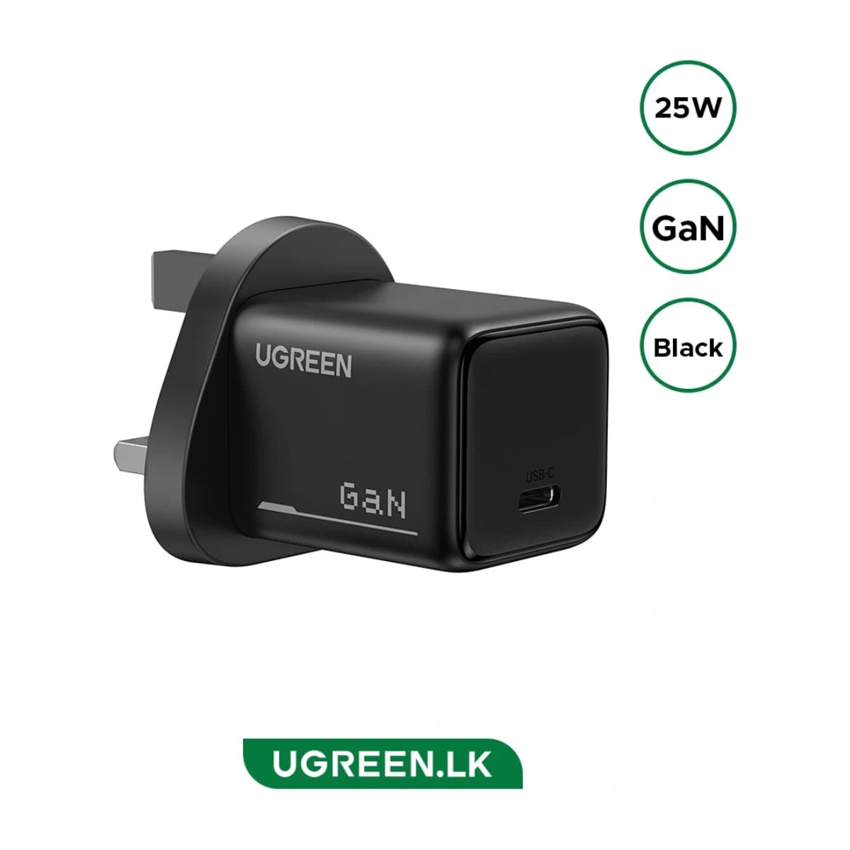 Ugreen 25W GaN USB-C Fast Charger with 1M Cable - Preview 1
