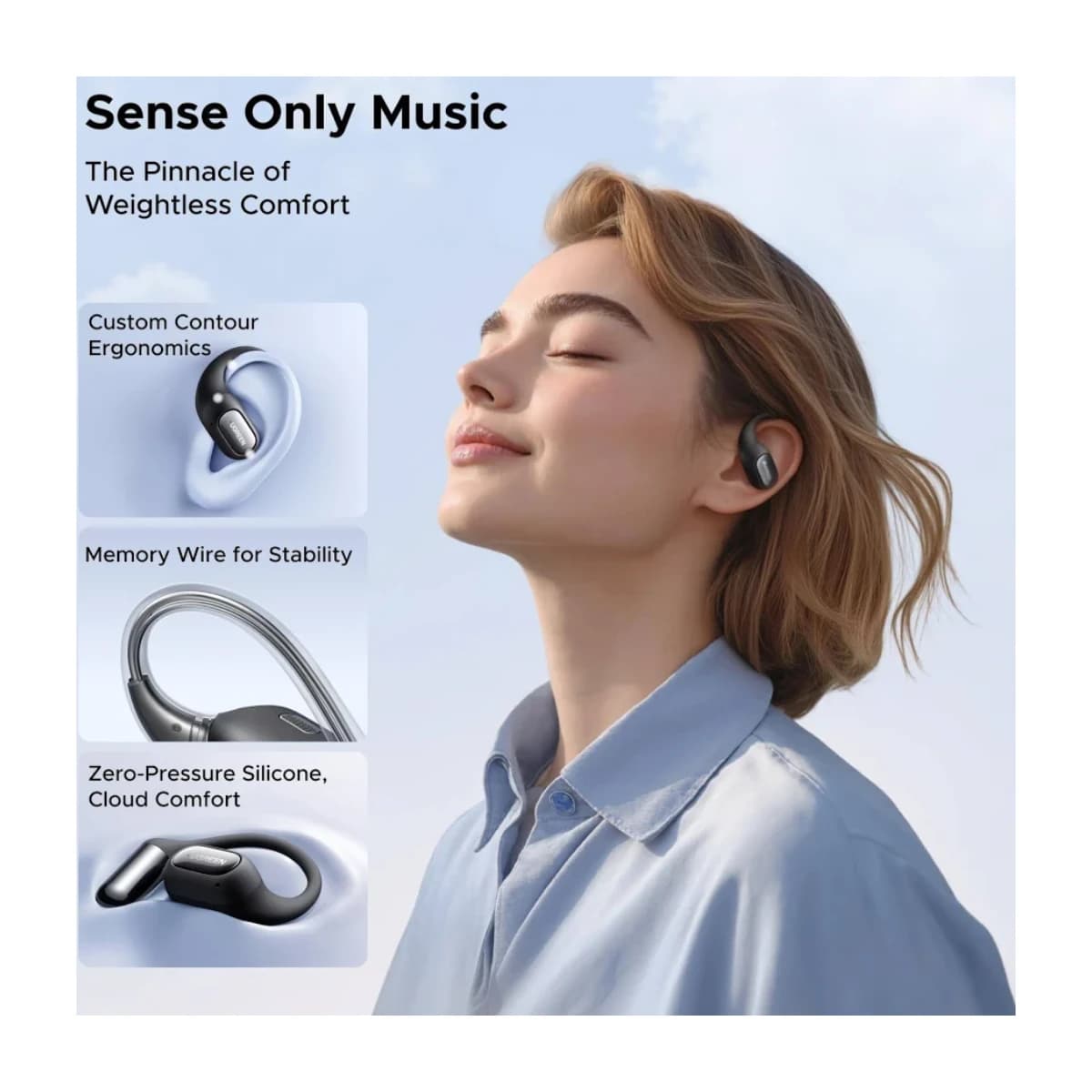UGREEN FitBuds True Wireless Earbuds - White - Preview 4