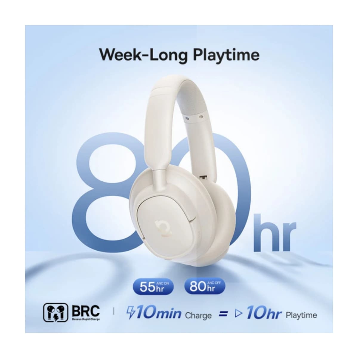 Baseus Bass BH1 NC Wireless Noise Cancelling Headphones - Preview 4