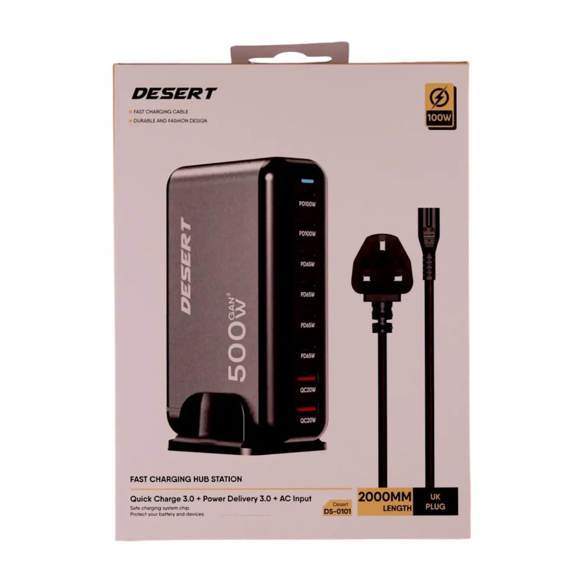 HUB STATION 100W DS-0101 Multi-Port Desktop Charger - Preview 1
