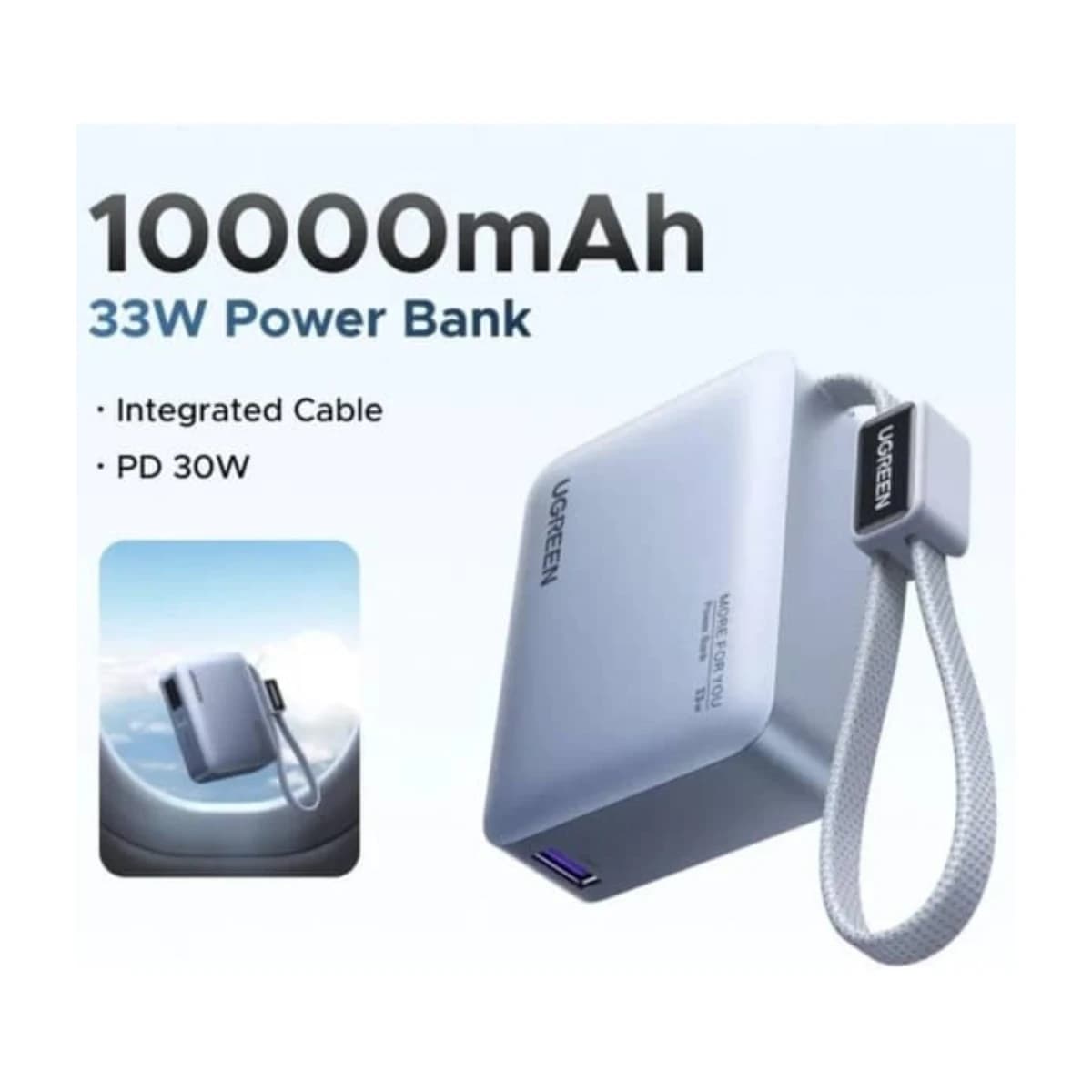UGREEN Fast Charging Power Bank 10000mAh - Blue - Preview 2