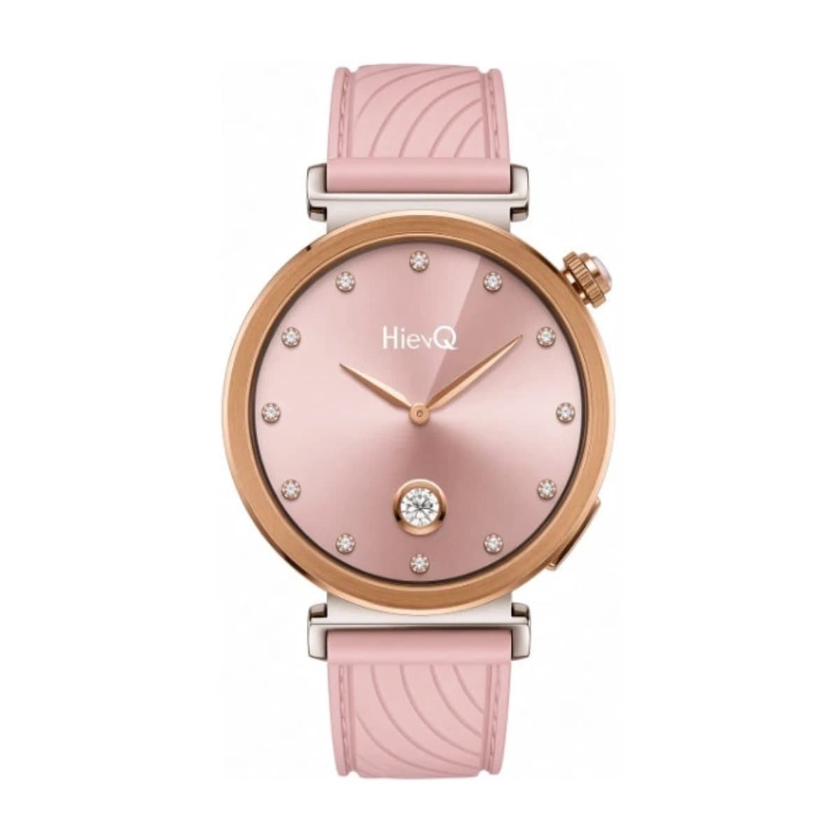 Hie-Q GT9 Mini AMOLED Smart Watch for Women, AI Dashboard, Compass, Wireless Charging, Heart Rate & Sleep Tracking, Bluetooth Calling, Full Touchscreen Fitness Tracker, Multiple Sports Modes, 3 Pairs Interchangeable Straps, Stylish Smartwatch for Fitness, Sports & Daily Use, Pink - Preview 1